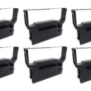 MARS POS Ribbons Compatible with Citizen DP600 3550 Black Ribbon 6 Pack