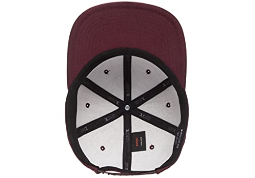 Flexfit Mens 110 Classic Snapback Baseball Cap, Maroon