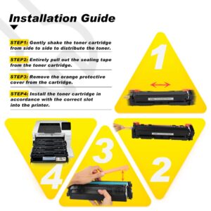 v4ink 202X CF500X Black Toner Cartridge Remanufactured Replacement for HP 202X CF500X 202A CF500A High Yield Toner use for HP Pro MFP M281fdw M281cdw M281dw M254dw M254nw M280nw Printer, 2 Packs