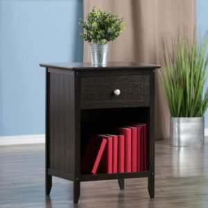 Winsome Blair Accent Table, Coffee, 18.9 x 14.96 x 25