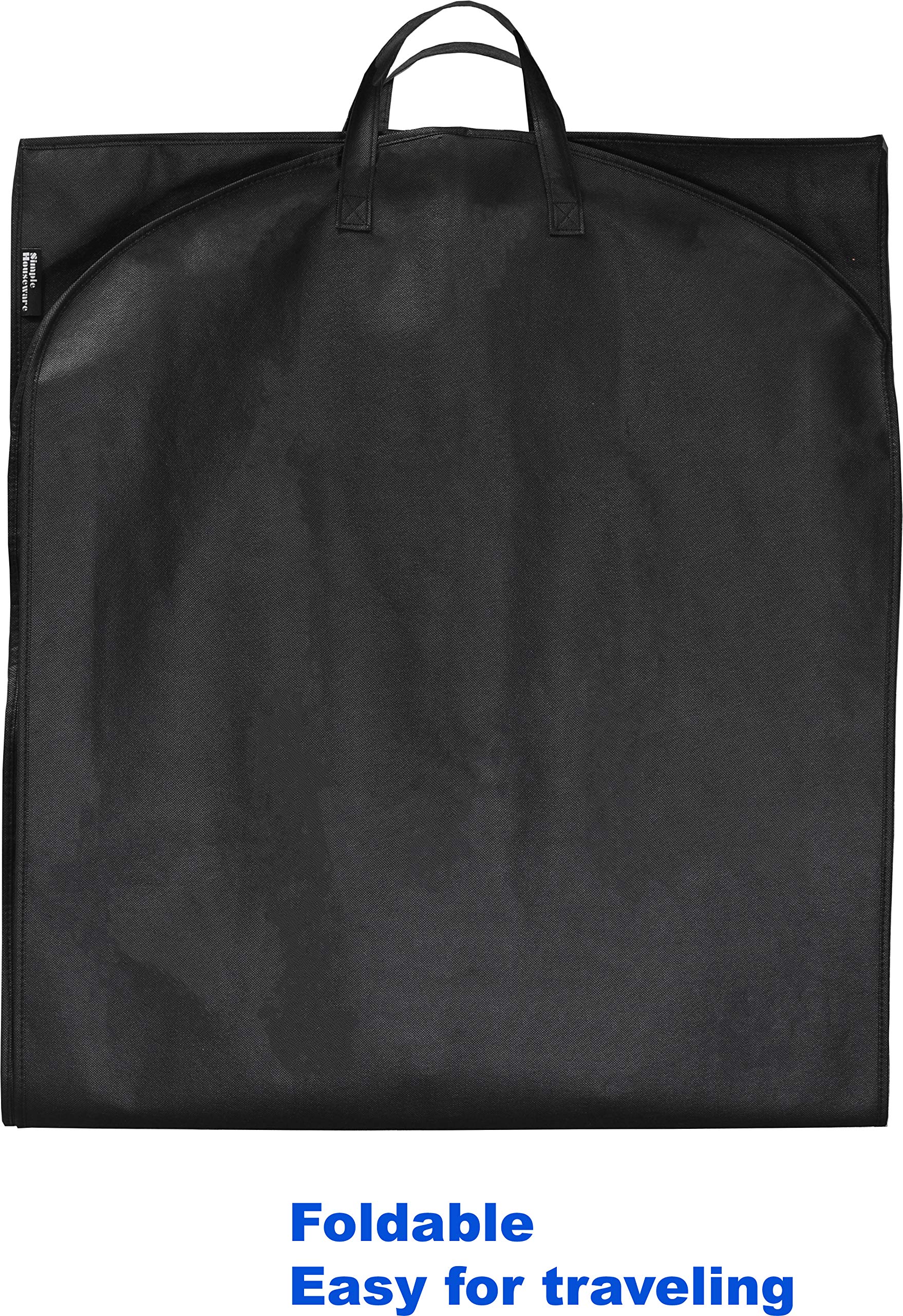 Simple Houseware 60-Inch Heavy Duty Garment Bag For Suits, Tuxedos, Dresses, Coats