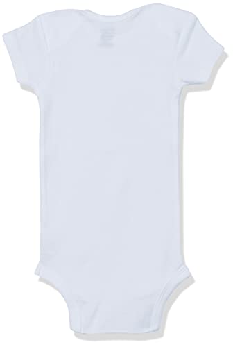 Gerber Unisex Baby 5-Pack Short Sleeve Variety Onesies Bodysuits Short Sleeve White 3-6 Months