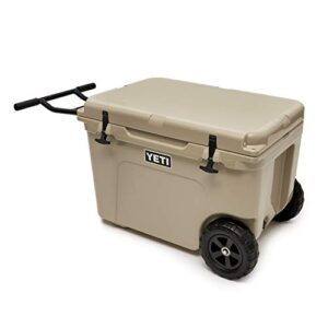 YETI Tundra Haul Portable Wheeled Cooler, Tan