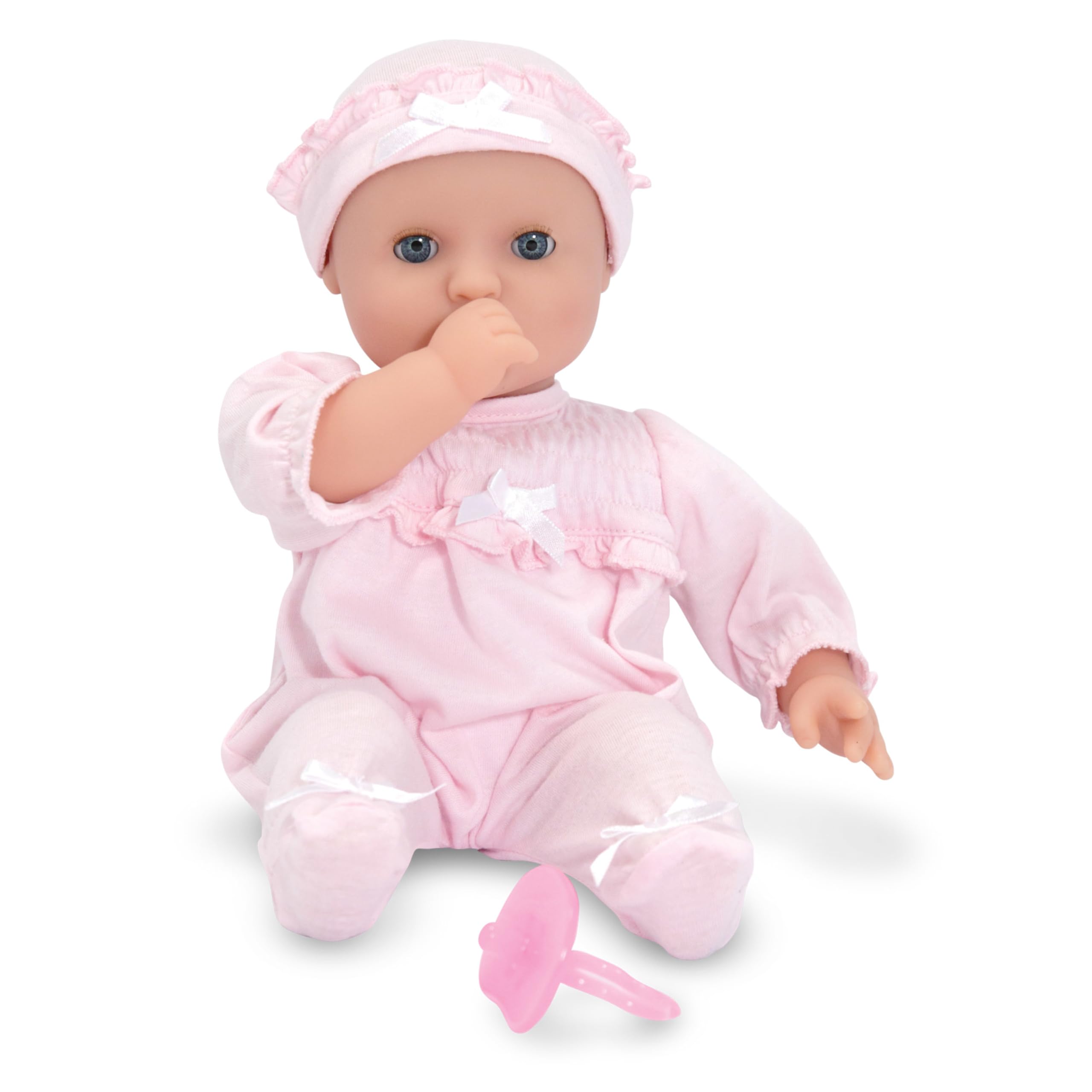 Melissa & Doug Mine to Love Jenna 12" Soft Body Baby Doll With Romper, Washable Doll Accessories, First Baby Dolls For Toddlers 18 Months And Up