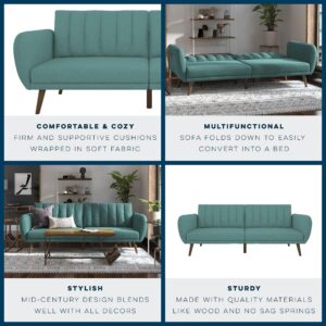 Novogratz 2115829N Brittany Futon, Light Blue