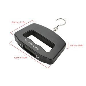 50kg/10g Portable Luggage Scale Digital Mini Fish Hook Hanging Scale Electronic Weight Scale for Travel Household Outdoor Weighing