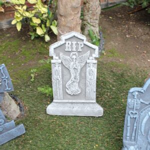 Bauer Pacific Set of 3 Reusable Realistic 21" Asst. Halloween Foam Tombstones, Props, Graveyards, Haunted House, Yard Decorations and Accessories