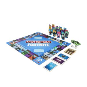 Monopoly: Fortnite Edition Board Game Inspired by Fortnite Video Game Ages 13 and Up