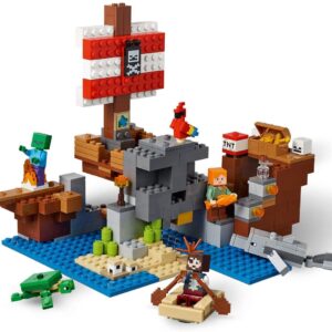 LEGO Minecraft The Pirate Ship Adventure 21152 Building Kit (386 Pieces)