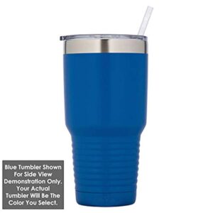 I LOVE YOU TO THE MOON AND BACK Teal 30 oz Tumbler With Straw and Slide Top Lid | Stainless Steel Travel Mug | Compare To Yeti Rambler