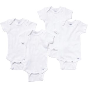 Onesies Brand Unisex Baby 8-Pack Mix & Match Bodysuits, White Short & Long Sleeve, 0-3 Months