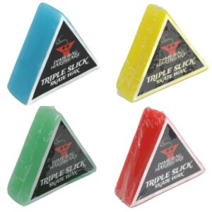 dime bag hardware triple slick skateboard curb wax 4 pack assorted skate wax