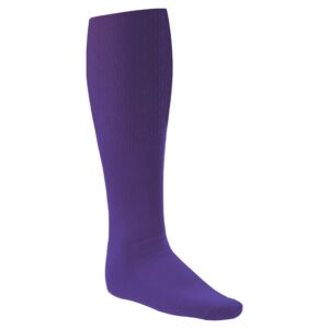 Champion Sports Rhino® All Sport Socks - Machine Washable Sport Sock - for Baseball, Football, Soccer - Cushioned Tube Sock - Stay-in-Place Fit - Size M/8.5-10 - Purple