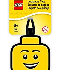 LEGO Iconic Boy Silicone Luggage Bag Tag for Travel, Gym, School, or Backpack