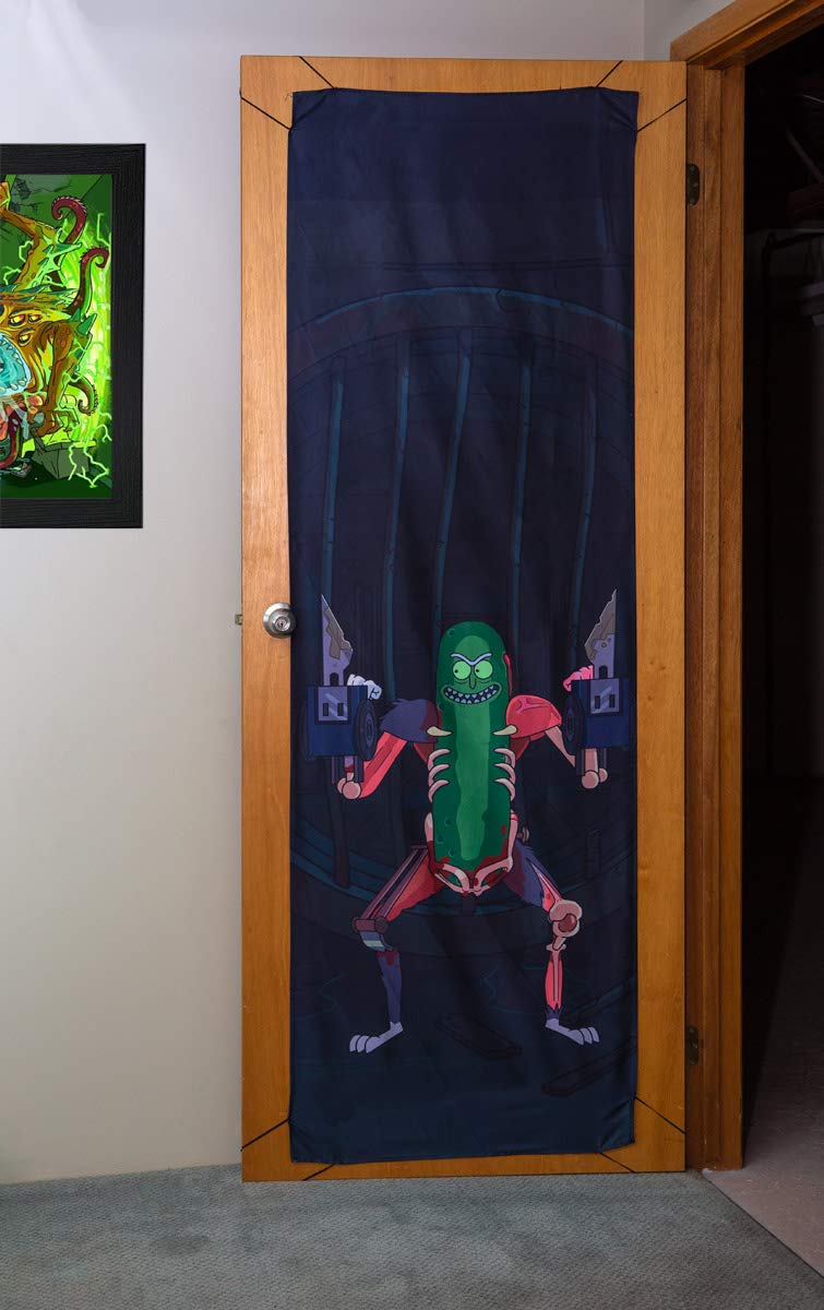 Calhoun Rick and Morty Door Banner (25" by 75") (Pickle Rick)