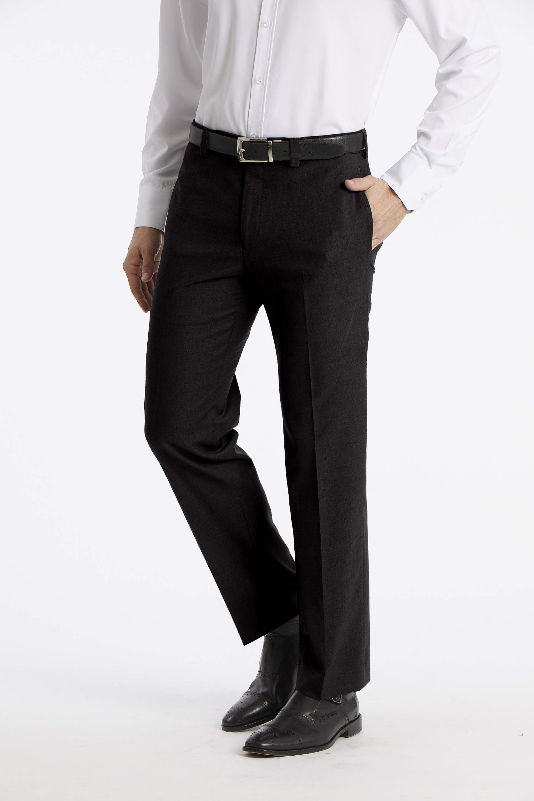 Calvin Klein Men Modern Fit Dress Pant, Black, 30W x 34L