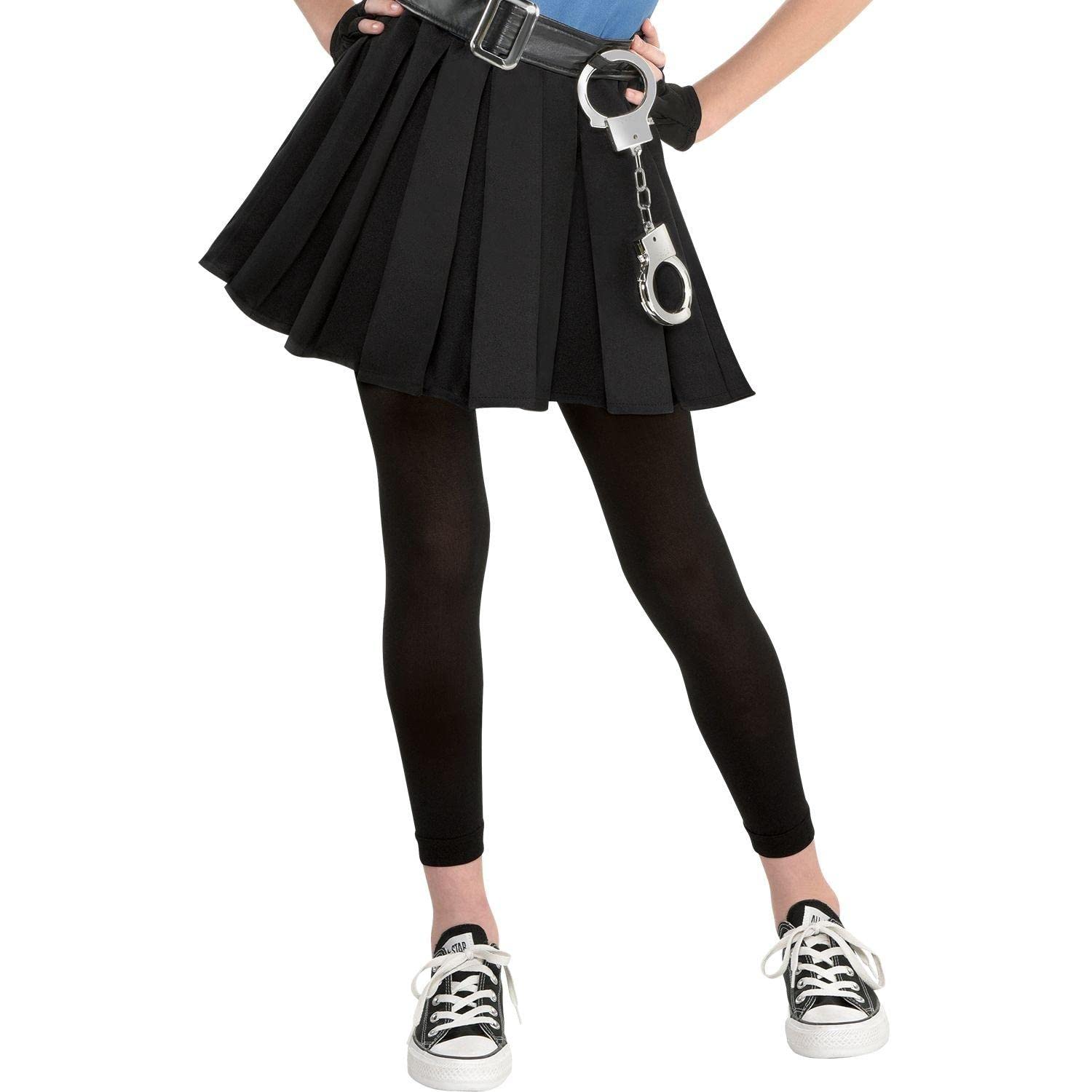 Party City Officer Cutie Cop Costume for Girls - Includes Dress, Hat, Belt, Glovelettes, & Handcuffs - Costumes for Halloween, Birthday Parties & Themed Event