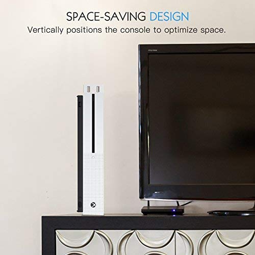 Xbox one S Cooling Fan System, Megadream Adjustable 3 High Speed Fans Cooling Dock & 2 USB Ports & Data Syncing for Microsoft Xbox One Slim Gaming Console – White