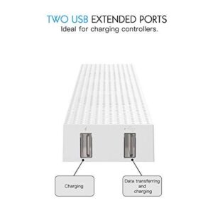 Xbox one S Cooling Fan System, Megadream Adjustable 3 High Speed Fans Cooling Dock & 2 USB Ports & Data Syncing for Microsoft Xbox One Slim Gaming Console – White