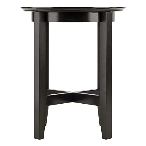 Winsome Wood Toby Occasional Table, Espresso 18.03 in x 18.03 in x 21.97 in