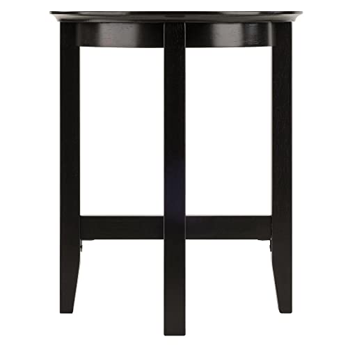 Winsome Wood Toby Occasional Table, Espresso 18.03 in x 18.03 in x 21.97 in