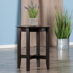 Winsome Wood Toby Occasional Table, Espresso 18.03 in x 18.03 in x 21.97 in