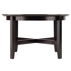 Winsome Wood Toby Occasional Table, Espresso, 30 x 30 x 18.11