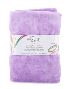 curly girl microfiber hair towel - anti-frizz, absorbent, fast drying - for curly hair - microfiber hair towel for curly hair