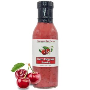 Traverse Bay Farms Nationally Award-Winning Salad Dressings (Cherry Poppyseed, 1 Bottle)