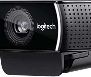 Logitech HD C922 Pro Webcam, 1080p Camera for Streaming Gaming Sessions, Background Replacement, Tripod Included