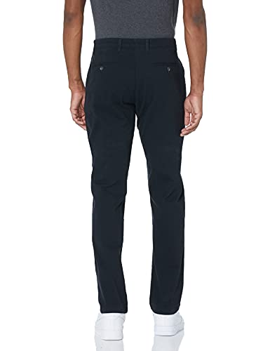 Amazon Essentials Men's Athletic-Fit Casual Stretch Chino Pant (Available in Big & Tall), Black, 38W x 32L