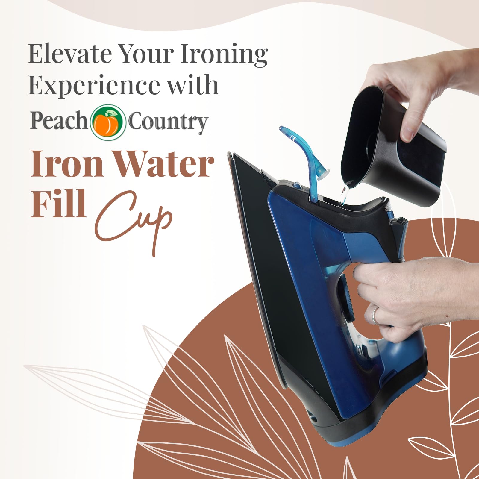 Peach Country 12 Oz Iron Water Fill Cup for (Rowenta Irons) (2)…