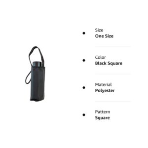 TOTES MICRO MINI PURSE MANUAL UMBRELLA-MANY STYLES (Black Square)