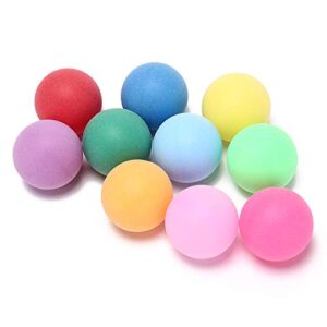 meizhouer Colored Ping Pong Balls: 50 or 100 Pack 40mm 2.4g Entertainment Table Tennis Balls Mixed Colors for Game and Advertising