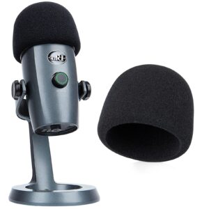 YOUSHARES Yeti Nano Microphone Foam Windscreen - Mic Wind Cover Pop Filter Foam Cover, Professional Customized for Blue Yeti Nano, The Thicker Blue Yeti Nano Pop Filter is a Good option.