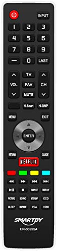 EN-33925A Remote Control Compatible with Hisense EN-33925A 32K366W 40K366W 50K366W L50K610GW 55K610GW 46K360M LCD TV