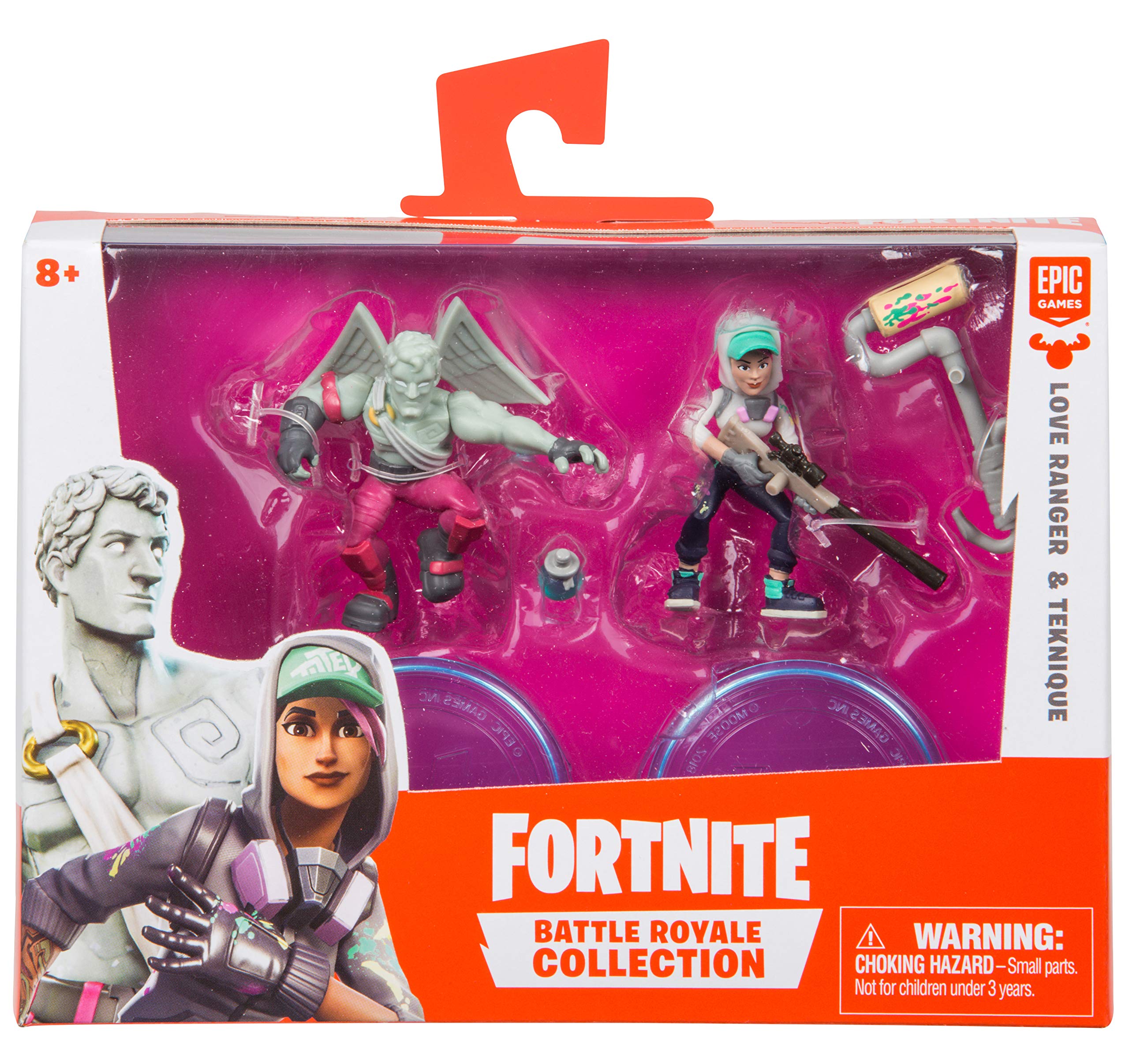 Fortnite Battle Royale Collection: Love Ranger & Teknique - 2 Pack of Action Figures