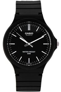 casio unisex mw-240-1evcf classic analog display quartz black watch