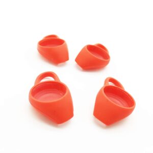 Reki Backbeat Fit 3100 Ear Tips | Silicone Earbuds Eartips Ear Gels Compatible with Plantronics BackBeat FIT 3100 2100 Wireless Sports Headphones - 4pcs (Red)