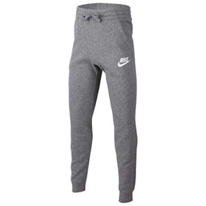 Nike Boy's NSW Club Jogger Fleece Pant, Carbon Heather/Cool Grey/White, Medium