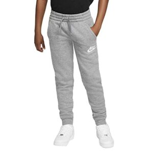 Nike Boy's NSW Club Jogger Fleece Pant, Carbon Heather/Cool Grey/White, Medium