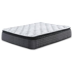 signature design by ashley full size limited edition by 11 inch plush pillowtop hybrid mattress with lumbar support gel memory foam