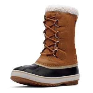 sorel men's snow winter boots, camel brown black, 11