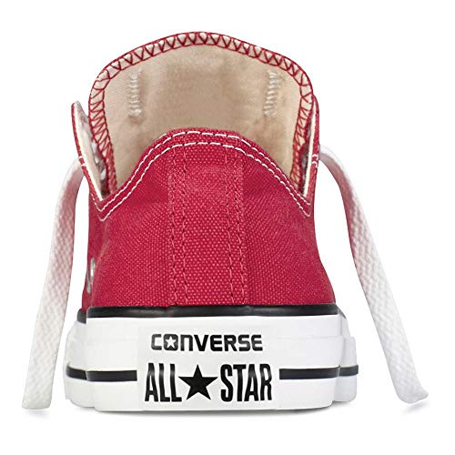 Converse Low TOP RED Chuck Taylor Sneakers, Red, 11 Women/9 Men