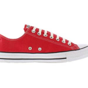 Converse Low TOP RED Chuck Taylor Sneakers, Red, 11 Women/9 Men