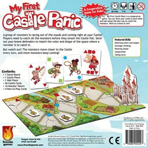 Fireside Games My First Castle Panic Game – Fantasy Strategy Board Games for Kids 4-6 & 6-8 – 1-4 Players, No Reading Needed, 20 Min. Cooperative Games for Preschoolers – Kids Board Games Ages 4-8