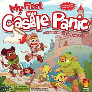 Fireside Games My First Castle Panic Game – Fantasy Strategy Board Games for Kids 4-6 & 6-8 – 1-4 Players, No Reading Needed, 20 Min. Cooperative Games for Preschoolers – Kids Board Games Ages 4-8