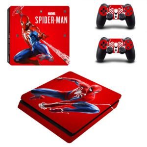 vanknight vinyl decal skin stickers cover for ps4 slim s console playstation 4 controllers red spider