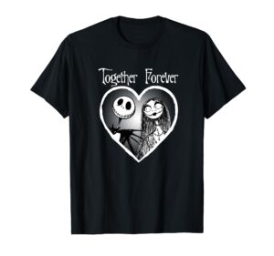 disney jack skellington together forever short sleeve t-shirt