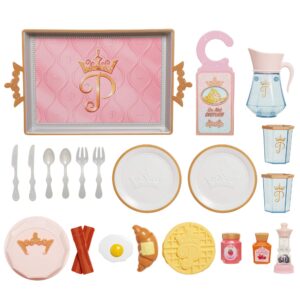 Disney Princess Style Collection Room Service Pretend Play Toy Set - with Serving Tray, Plate Cover, Pitcher & More for A Great Pretend Travel Experience - Girls Ages 3+